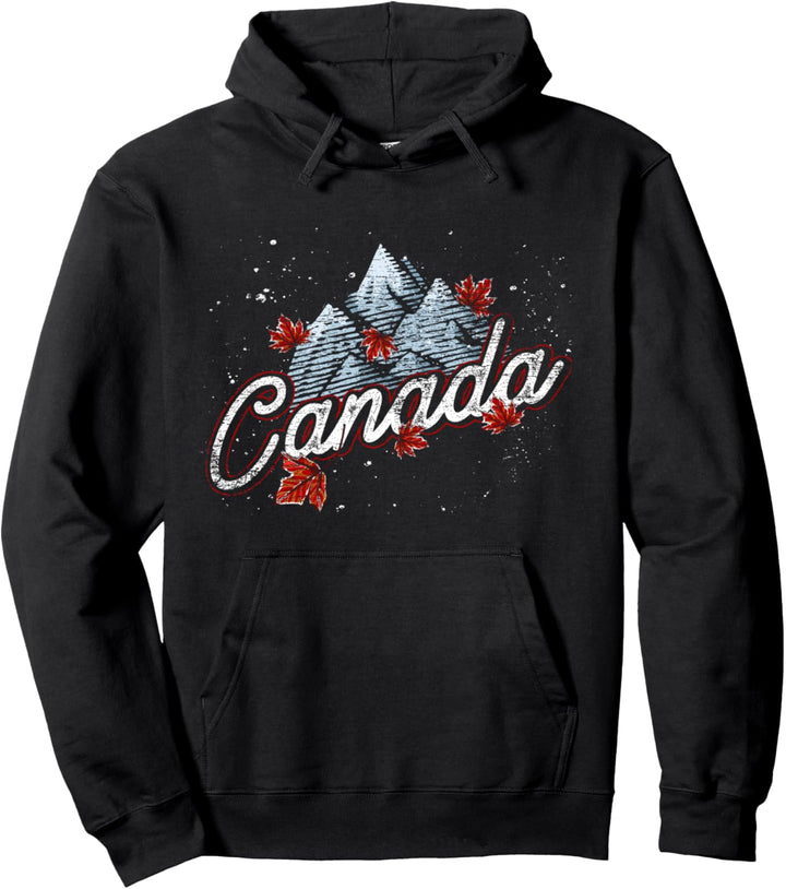 Ahornblatt Kanadier Gebirge Natur Kanada Pullover Hoodie