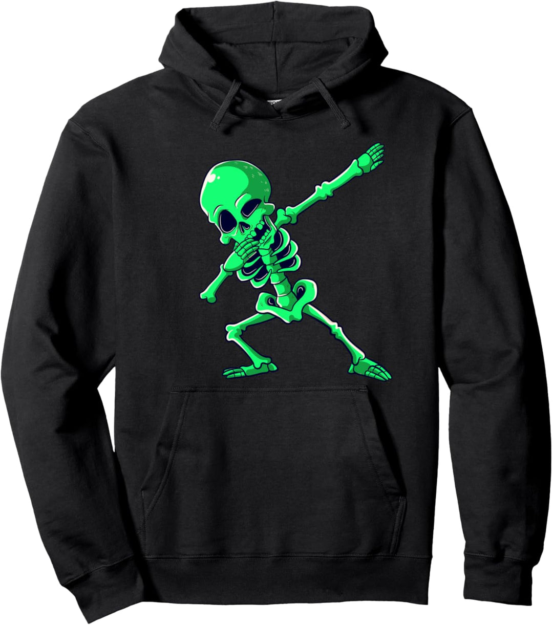 Dabbing Skelett Halloween Tanzen Skelette Jungen Mädchen Pullover Hoodie