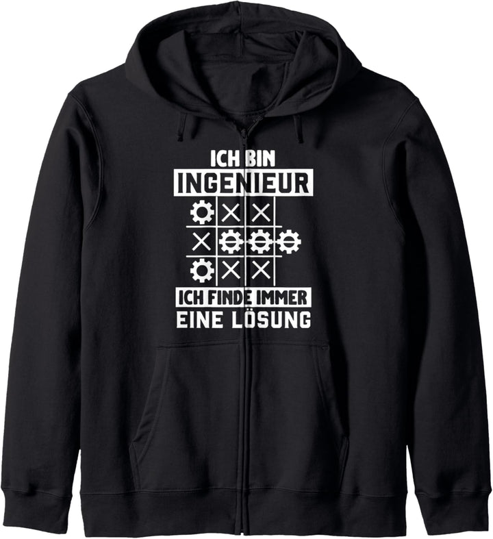 Ich Bin Ingenieur Ich Finde Immer Eine Lösung Genie Spruch Kapuzenjacke