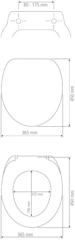 WENKO WC Seat, Duroplast, Mehrfarbig, 0 x 46 x 39 cm Polar, Polar