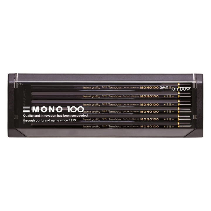 Tombow MONO-100-7H Bleistift Mono 100 Härtegrad 7H, 12-er Set, Härtegrad 7H