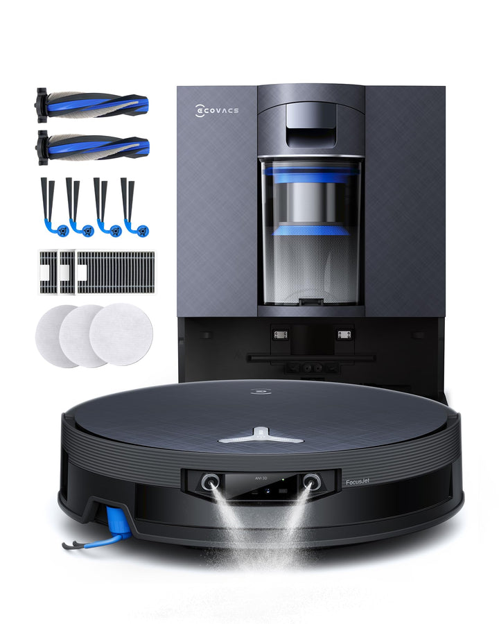 ECOVACS X12 OMNICYCLONE Care Complete Saugroboter mit Wischfunktion, Blast &amp; 22.000 Pa, FocusJet zur