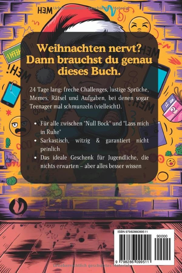Nerv mich nicht – Adventskalender für Teenager: 24 Tage ohne Langeweile – mit Rätseln, Ausmalbildern