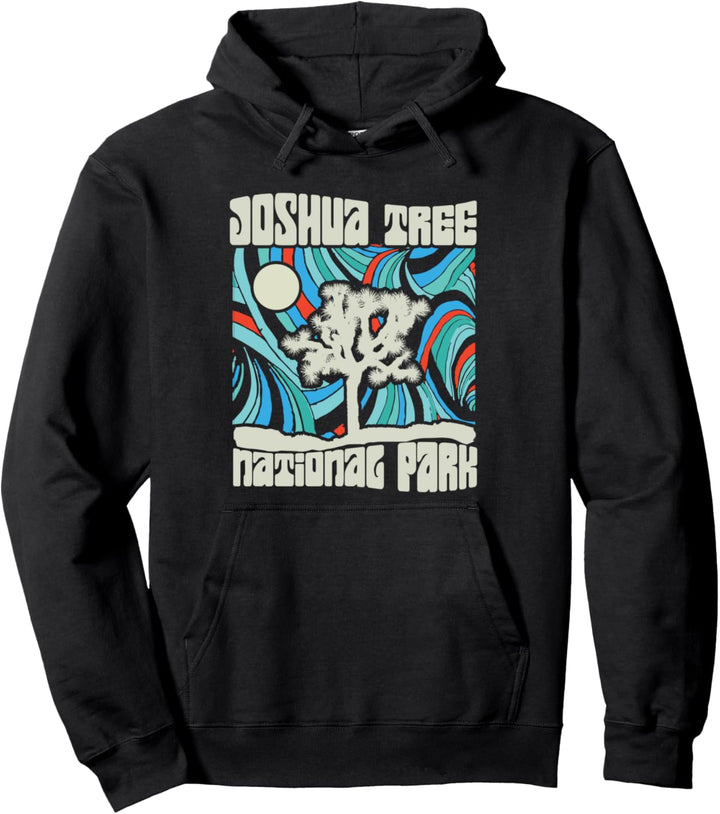 Joshua Tree 60's Style Psychedelic Sweet Hippie Design Pullover Hoodie