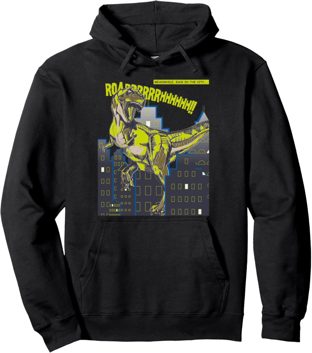 Dino Roar Dinosaurier Stadt Rawr T-Rex Geburtstag Junge Papa Pullover Hoodie