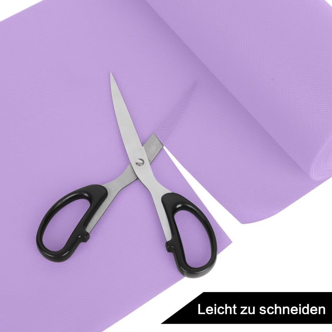 Tischdeckenrolle, 0.8 × 25M, Helles Lila, Einweg Vlies Stoffähnlich Tischdecke Rolle, Meterware Tisc