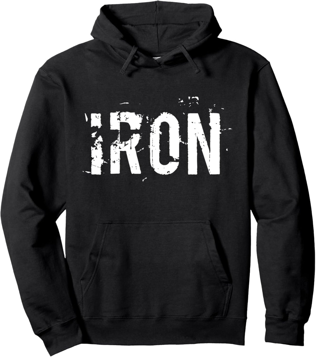 Iron, Bodybuilding, Krafttraining, Gewichtheben, Gym Pullover Hoodie