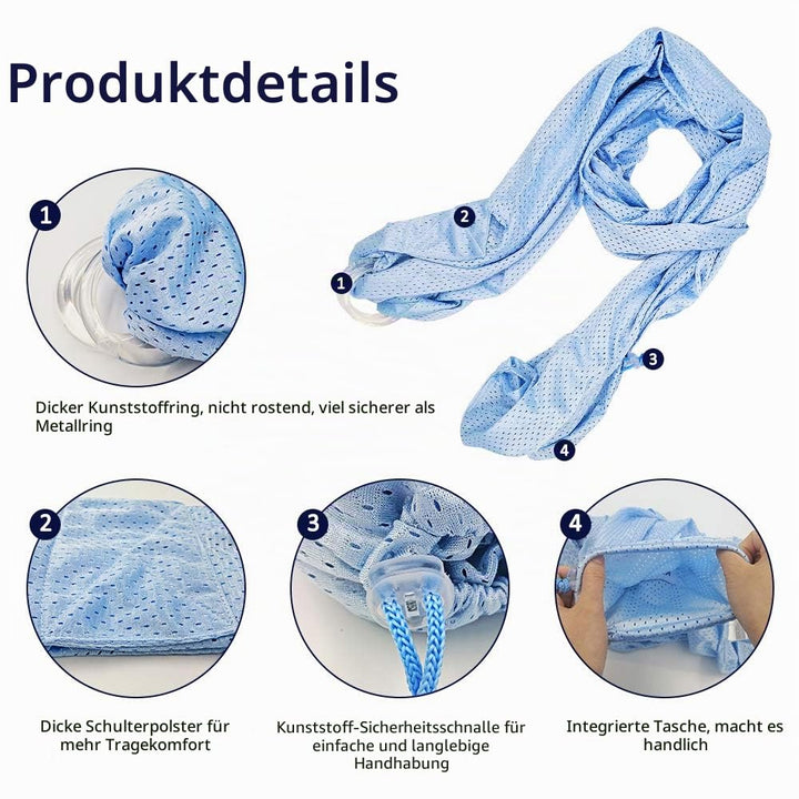 Adjustable Baby Wrap Baby Water Ring Sling, Breathable Quick Dry Baby Carrier Mesh Fabric Perfect fo