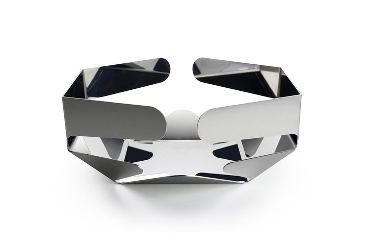 Alessi GIA16 Papierkorb, Edelstahl poliert Acier Brillant, Acier Brillant