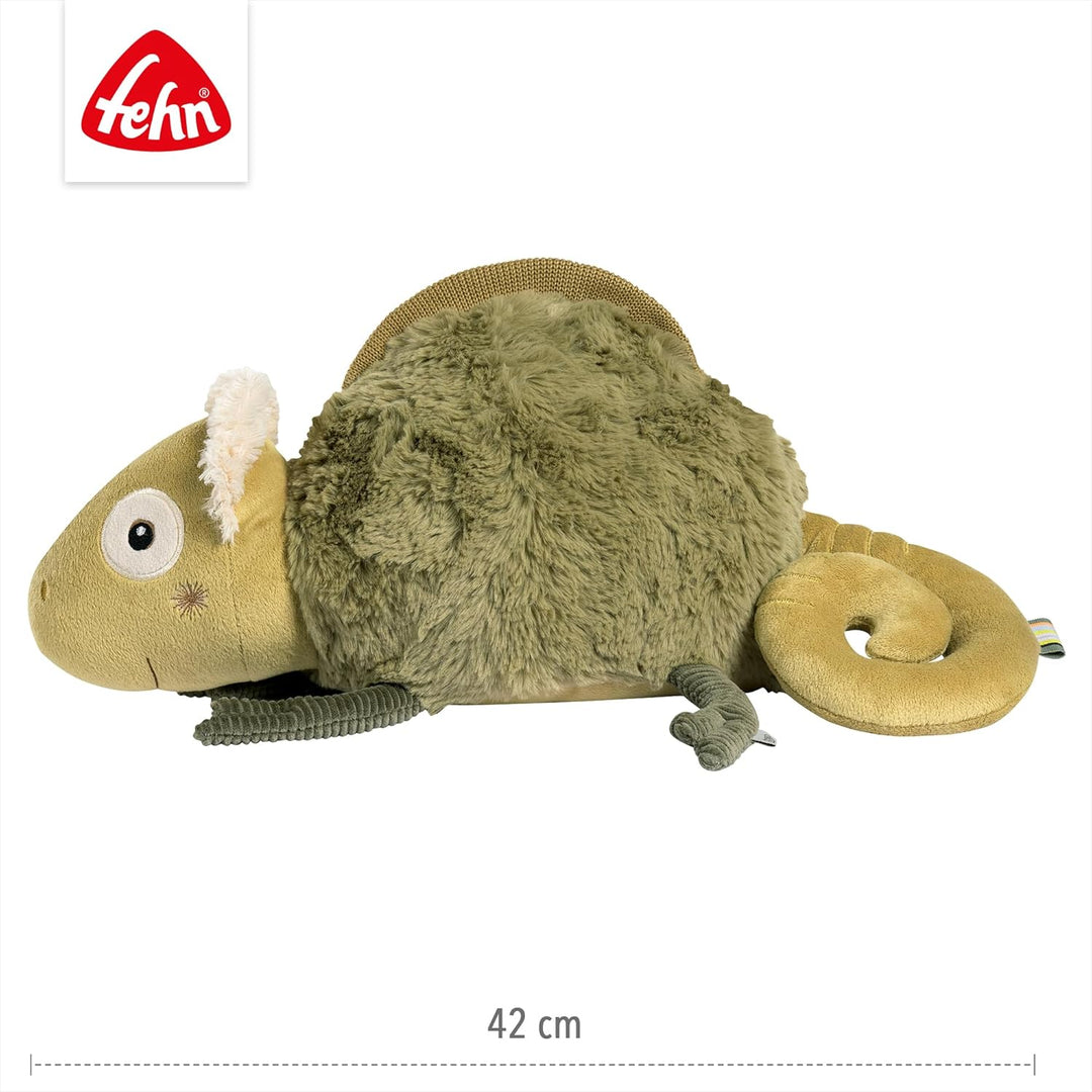 Fehn Kuscheltier Chamäleon XL – Spielgefährte, Beschützer & Kuschelfreund: Grosses Stofftier zum Gre