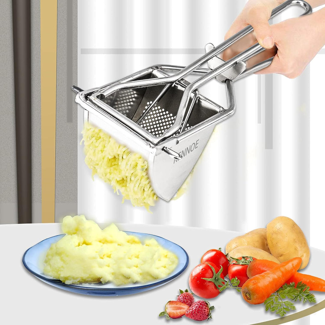 KENNOE Kartoffelpresse Edelstahl - Kartoffelstampfer - spätzlepresse - Professionelle Kartoffelquets