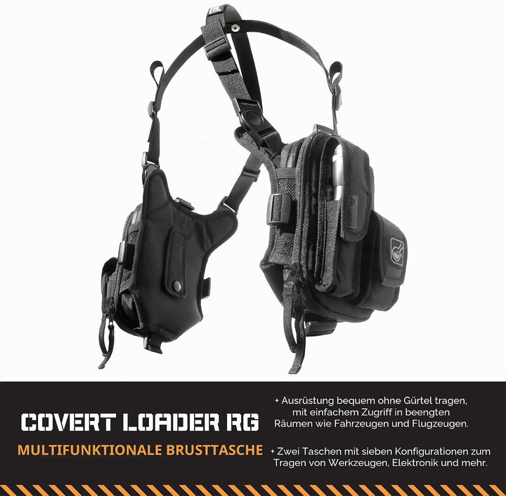 Hazard 4 (CVT-RG-LODR-BLK) Covert Loader RG(TM) Multi-Konfiguration Kleinpack-System, schwarz