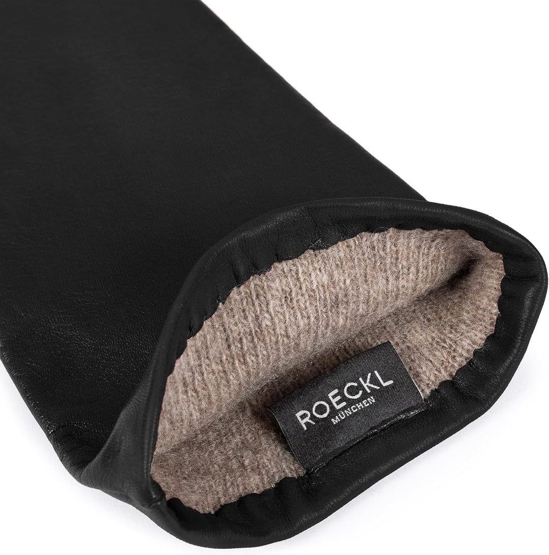 Roeckl Damen Handschuh Edelklassiker Kaschmir (lang) 6.5 Schwarz (Black 000), 6.5 Schwarz (Black 000