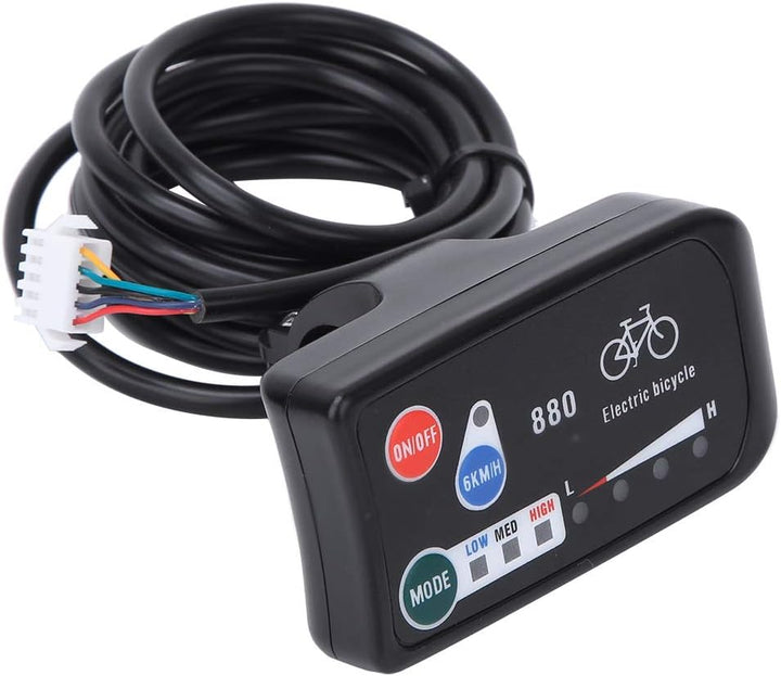 Qcwwy KT LED880 Fahrradmessgerät, Kompaktes, Leichtes Design für Fahrparameter, Einfache Installatio