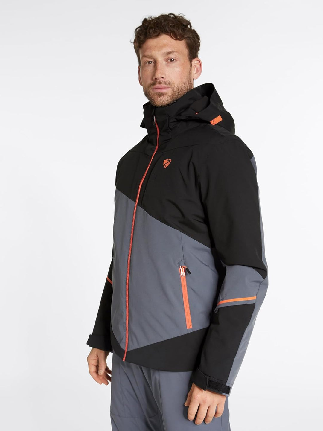 Ziener Herren Timpa Ski-Jacke/Snowboard-Jacke | atmungsaktiv, wasserdicht (1er Pack) 52 ombre, 52 om