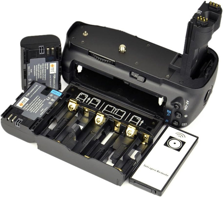 DSTE® Infrarot Fernbedienung Batterie Griff für Canon EOS 7D DSLR Digital Kamera als BG-E7 mit (2 pa