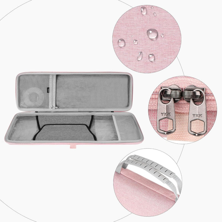 GEEKRIA 65%-Tastatur- & Maus-Kombihülle, Hartschalen-Reisetasche für mechanische Gaming-Tastatur mit
