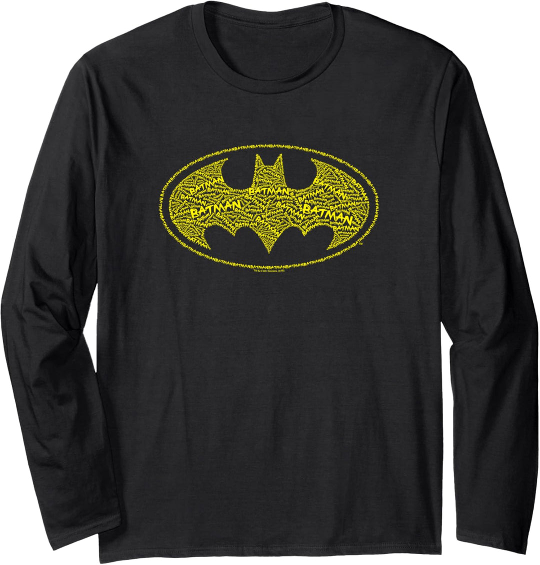 Batman Type Logo Langarmshirt