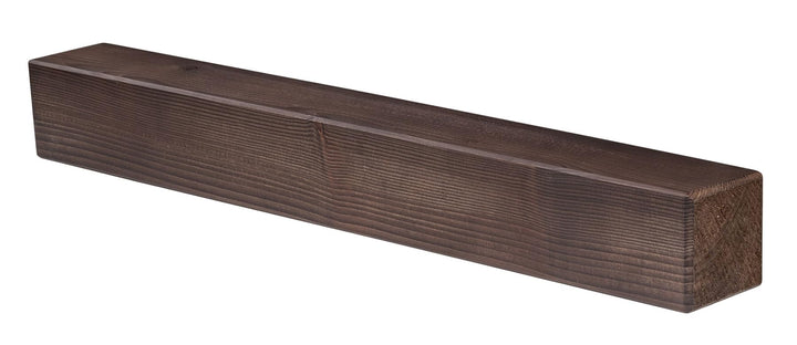 levandeo Wandregal Holz Massiv 80x10cm Nussbaum Farbig Wandboard Vintage Rustikal Design Natur Regal