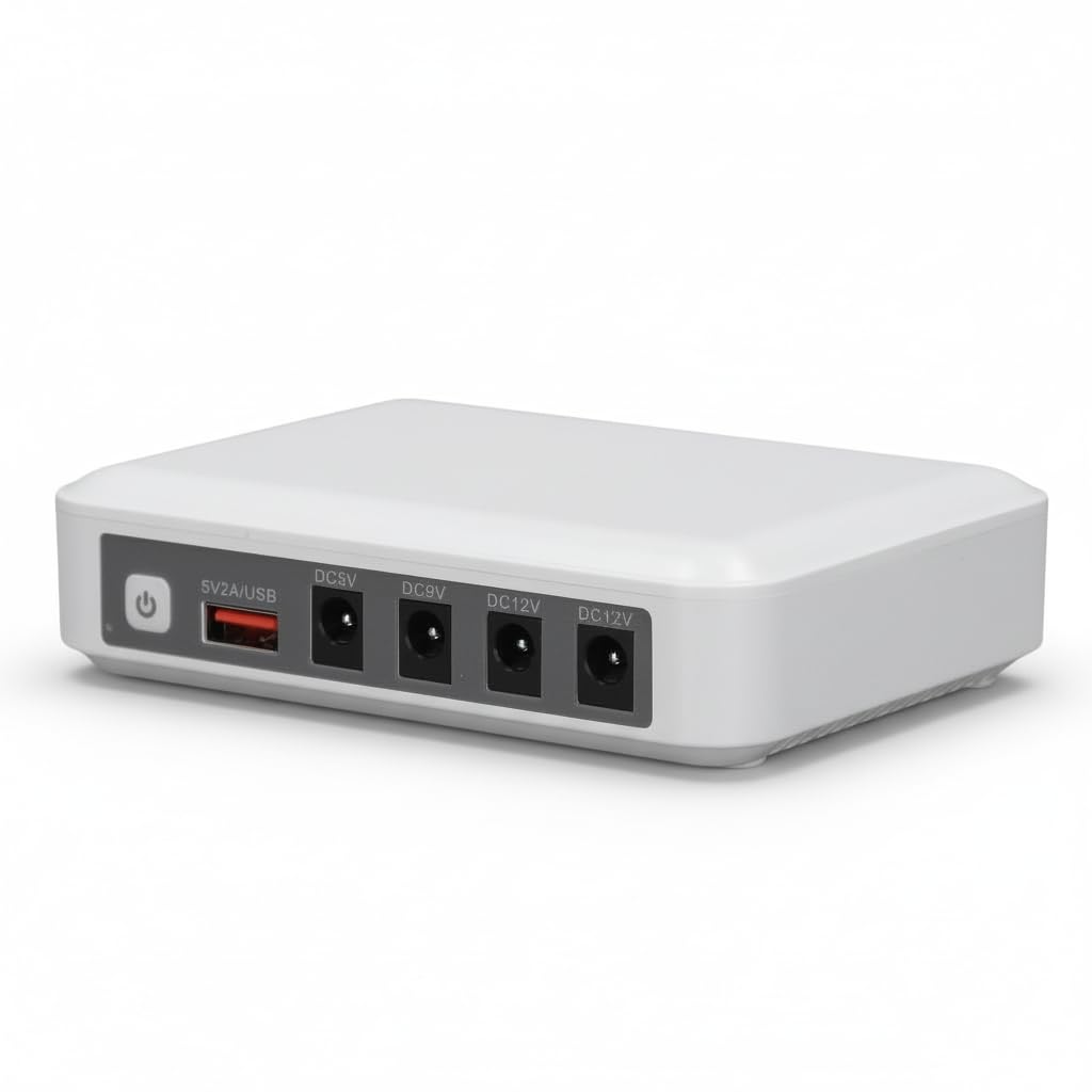 Mini -Ups, Router Unterbrechungsfreier Stromversorgung Kompaktes Notfallleistung für Router, Modem,