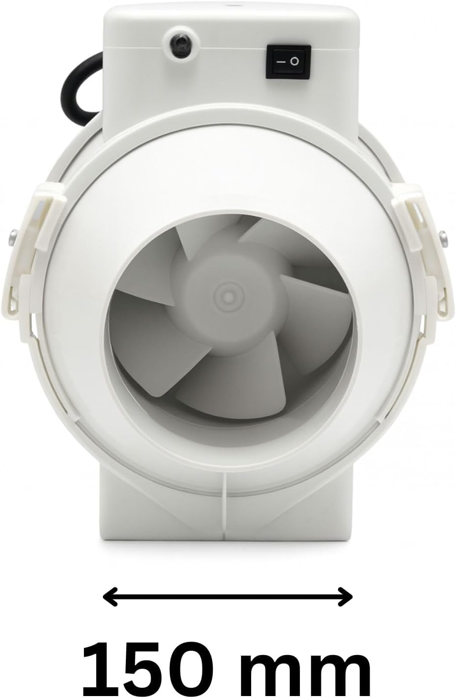 Weedness Grow Abluft 2-stufig 405-520 m³/h 150 mm Anschluss - Lüfter Zu & Ventilator Rohrventilator