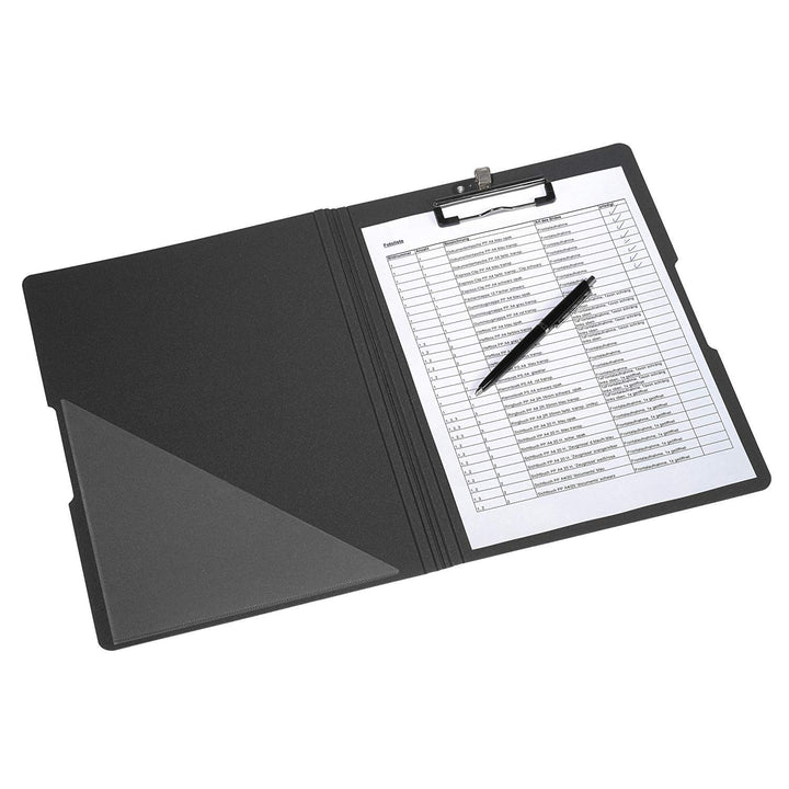 Herlitz 11217221 Klemmbrettmappe PF A4 (4 Stück, schwarz) 1 Stück schwarz 4, 1 Stück schwarz 4
