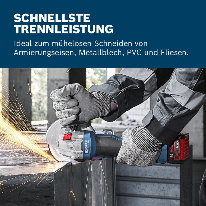 Bosch Professional 18V System Akku-Winkelschleifer GWS 18V-8 (Scheibendurchmesser 125 mm) Scheibendu