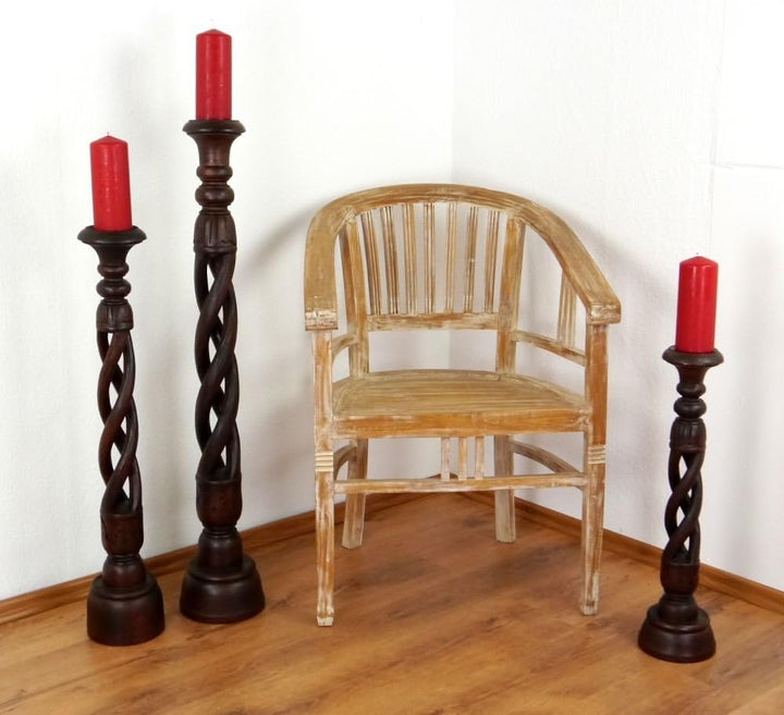 livasia Kerzenständer, Kerzensäule, Kerzenhalter, Kerzenleuchter, Stimmungsleuchter (80cm), 80cm