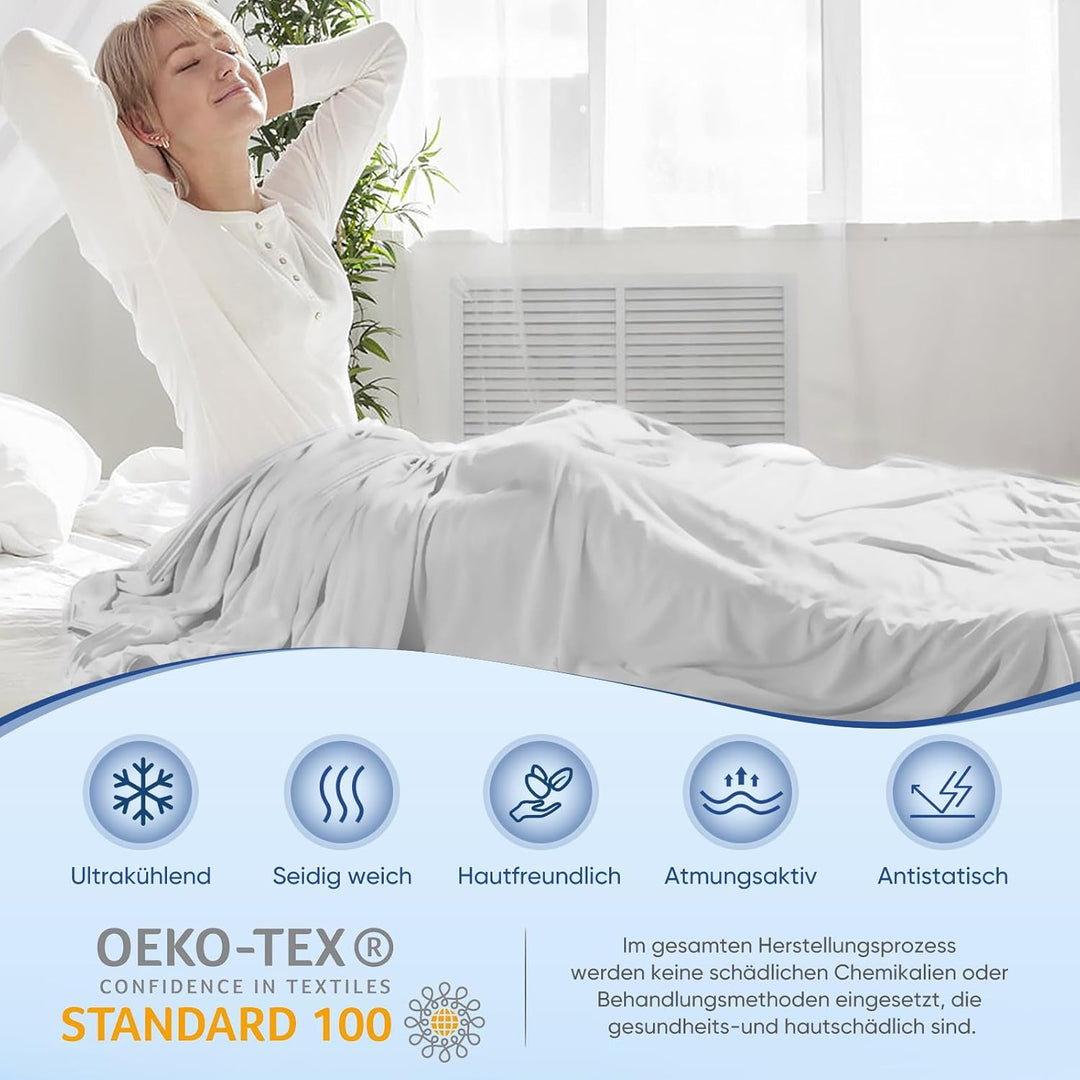 Elegear Kühldecke Sommerdecke - Japanische Arc-Chill 3.0 Kühlfasern 2in1 doppelseitige Selbstkühlend