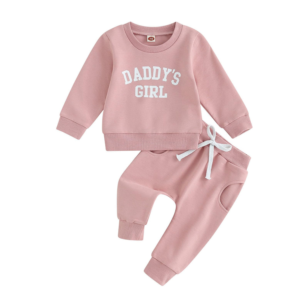 Himllauen Baby Mädchen Kleidung Sweatshirt + Lange Hose Zweiteiler Babykleidung Set Kleinkind Outfit
