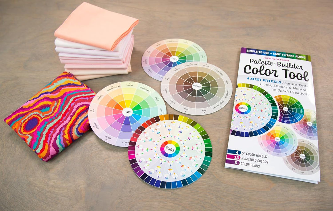 Palette-Builder Color Tool: 4 Mini Wheels Feature Tints, Tones, Shades & Neutrals to Spark Creativit