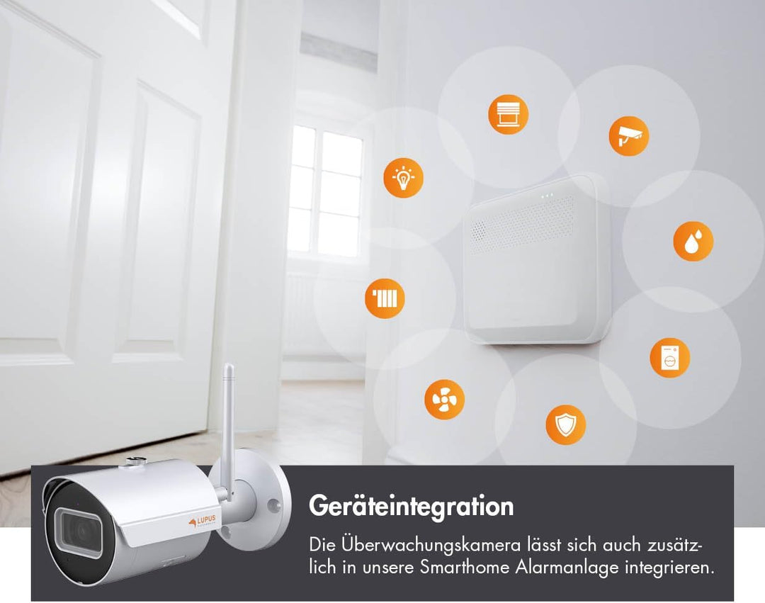 Lupus LE202 WLAN IP Kamera, Mini Überwachungskamera für aussen, SD Aufzeichnung, Deutscher Herstelle