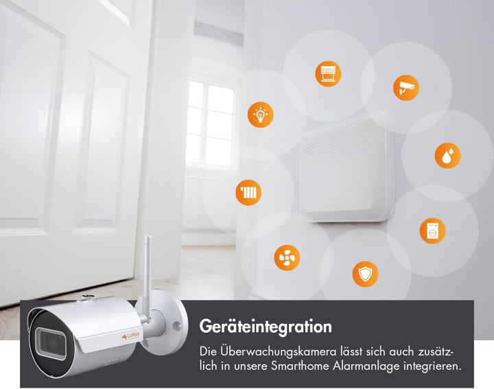 Lupus LE202 WLAN IP Kamera, Mini Überwachungskamera für aussen, SD Aufzeichnung, Deutscher Herstelle
