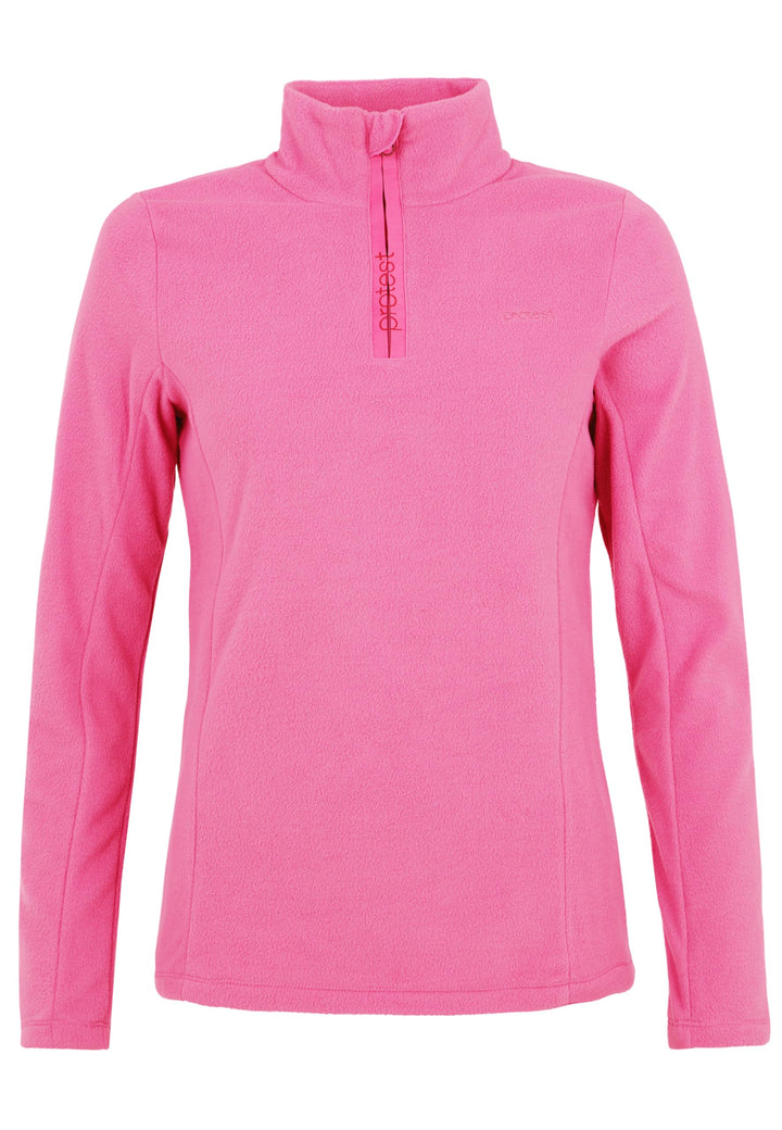 Protest Damen 1/4-Reissverschluss MUTEZ 3XL Foxy Pink, 3XL Foxy Pink