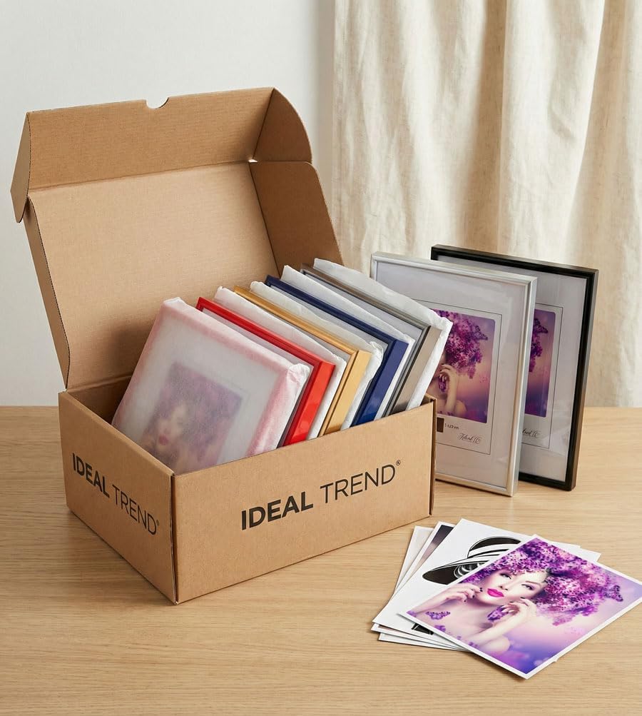 IDEAL TREND New Lifestyle Set Bilderrahmen Wanddeko Collage Poster Rahmen 2er 3er 5er Pack: Farbe: 2