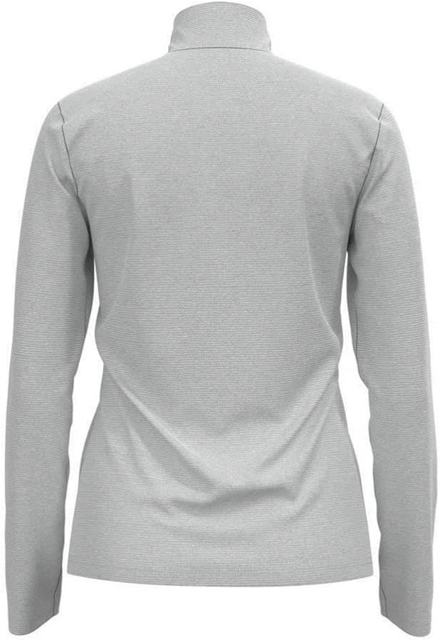 Odlo Damen Midlayer 1/2 Zip Roy Pullover L Odlo Silver Grey - White -