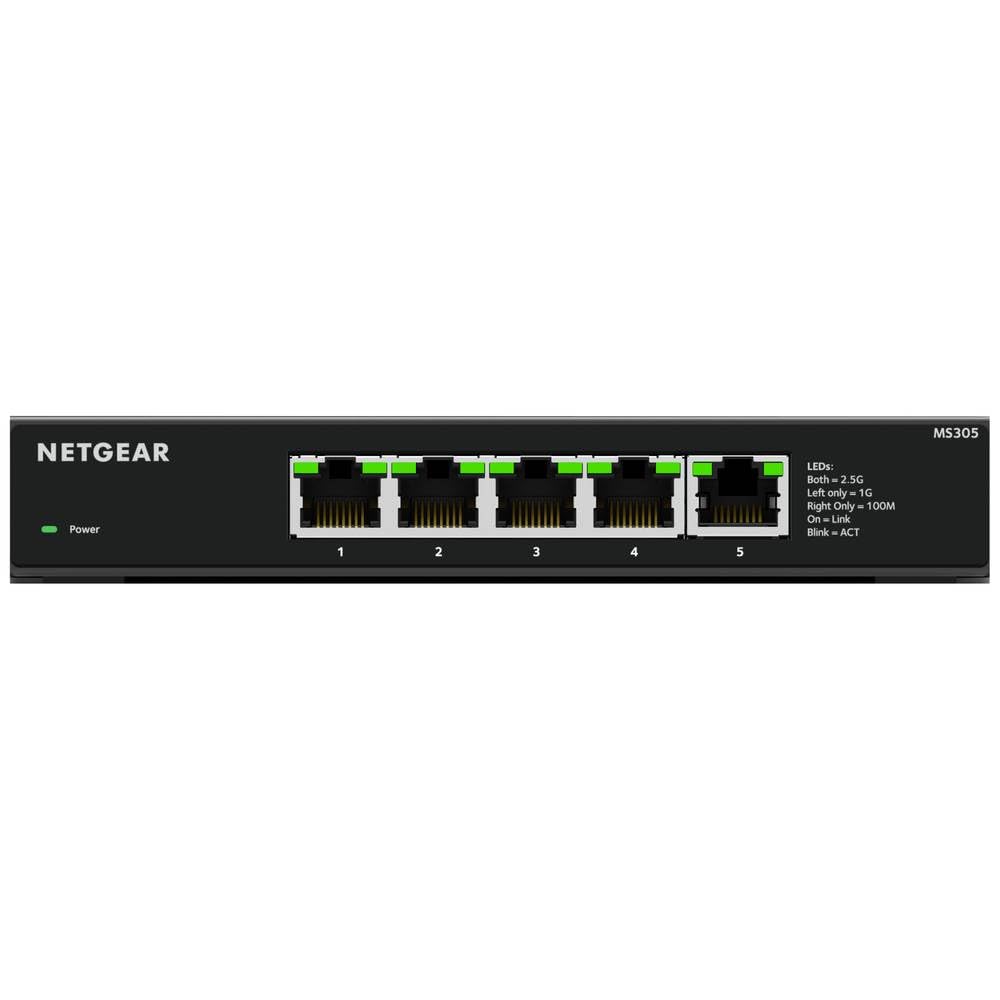 NETGEAR MS305 5 Port Switch Multi-Gigabit Ethernet Netzwerk (mit 5X 1G/2,5G, Desktop- oder Wandmonta