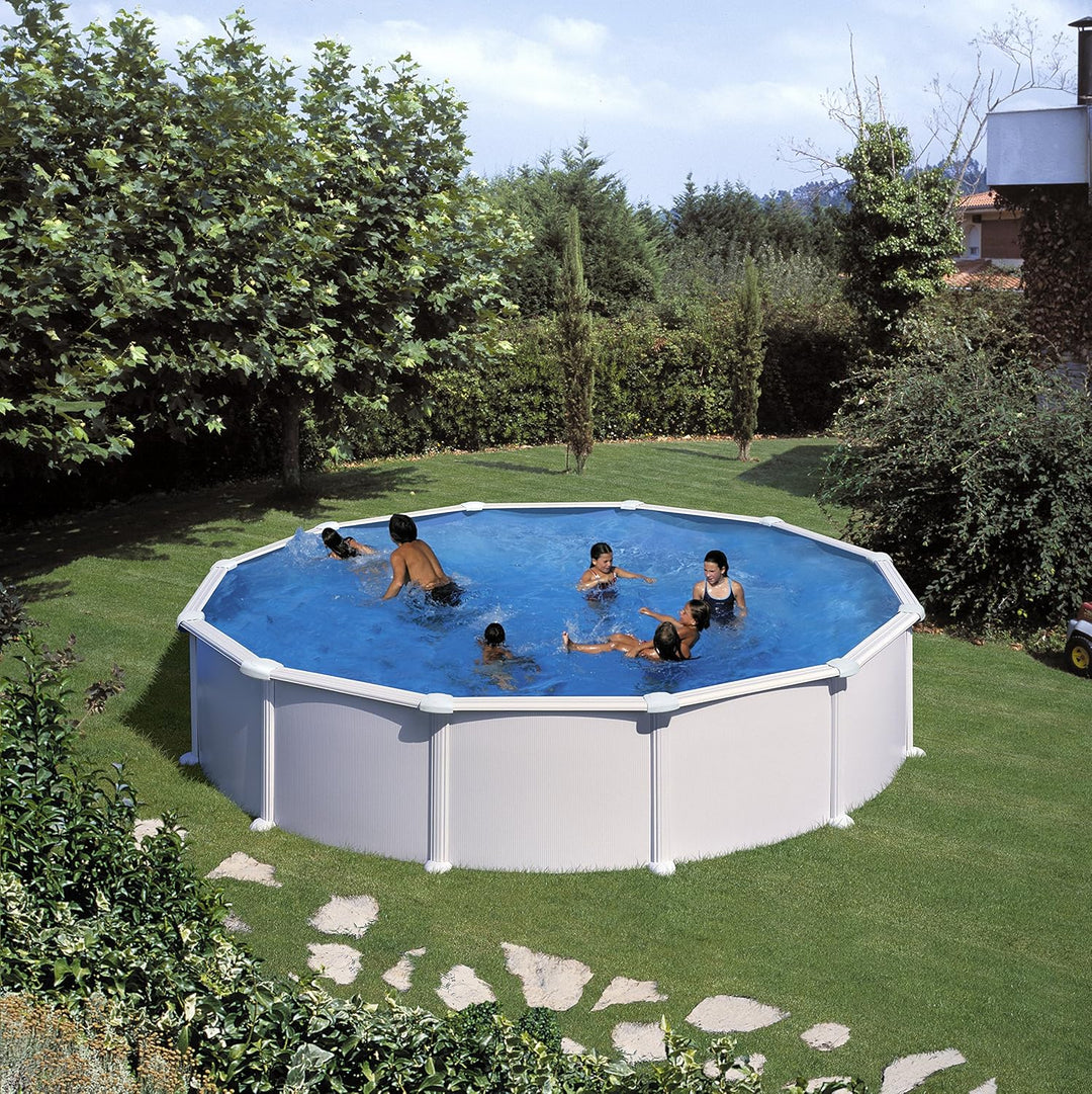 Gre FSP400 - Poolfolie für runde Pools, 400 x 90 cm (Länge x Höhe), Overlap System, Farbe Blau Diame