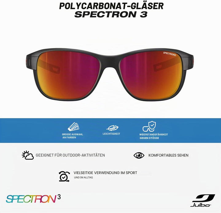 Julbo Unisex Camino M Sunglasses Einheitsgrösse Schwarz, Einheitsgrösse Schwarz