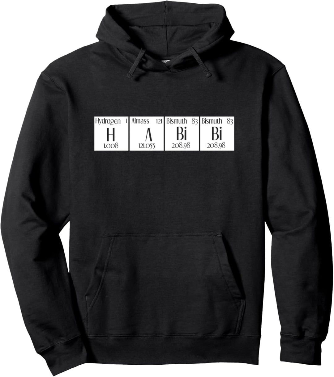 Habibi Arabic Periodic Table Science Chemistry Teacher Pullover Hoodie