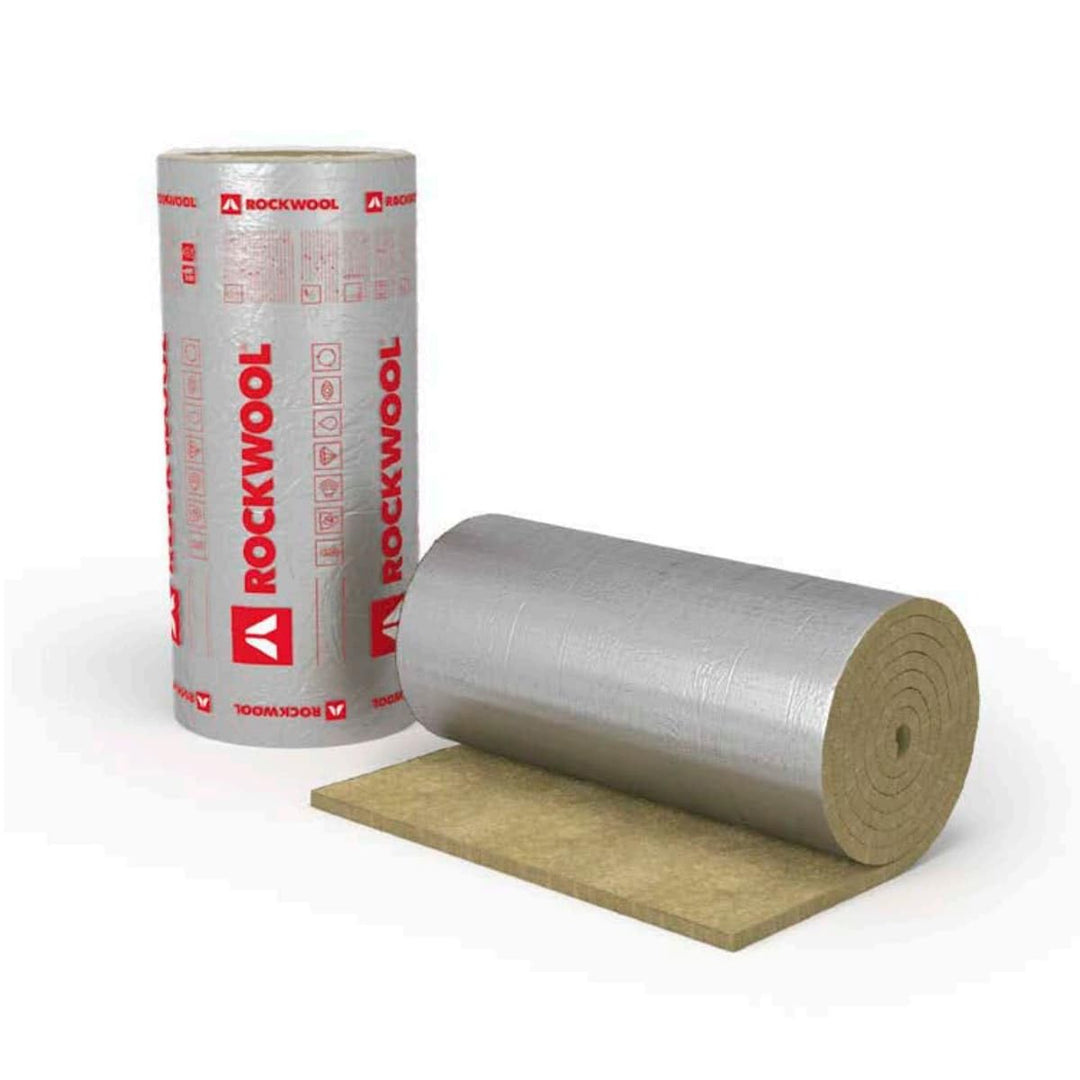 Rockwool KLIMAMAT Steinwolle Isolierung Lamellenmatte alukaschiert 20 - 80mm (braun, 60mm - 4m x 1m)