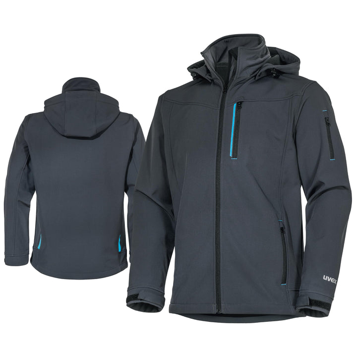 Uvex tune-up Softshell-Arbeitsjacke - für Herren - Outdoorjacke S Blau, S Blau