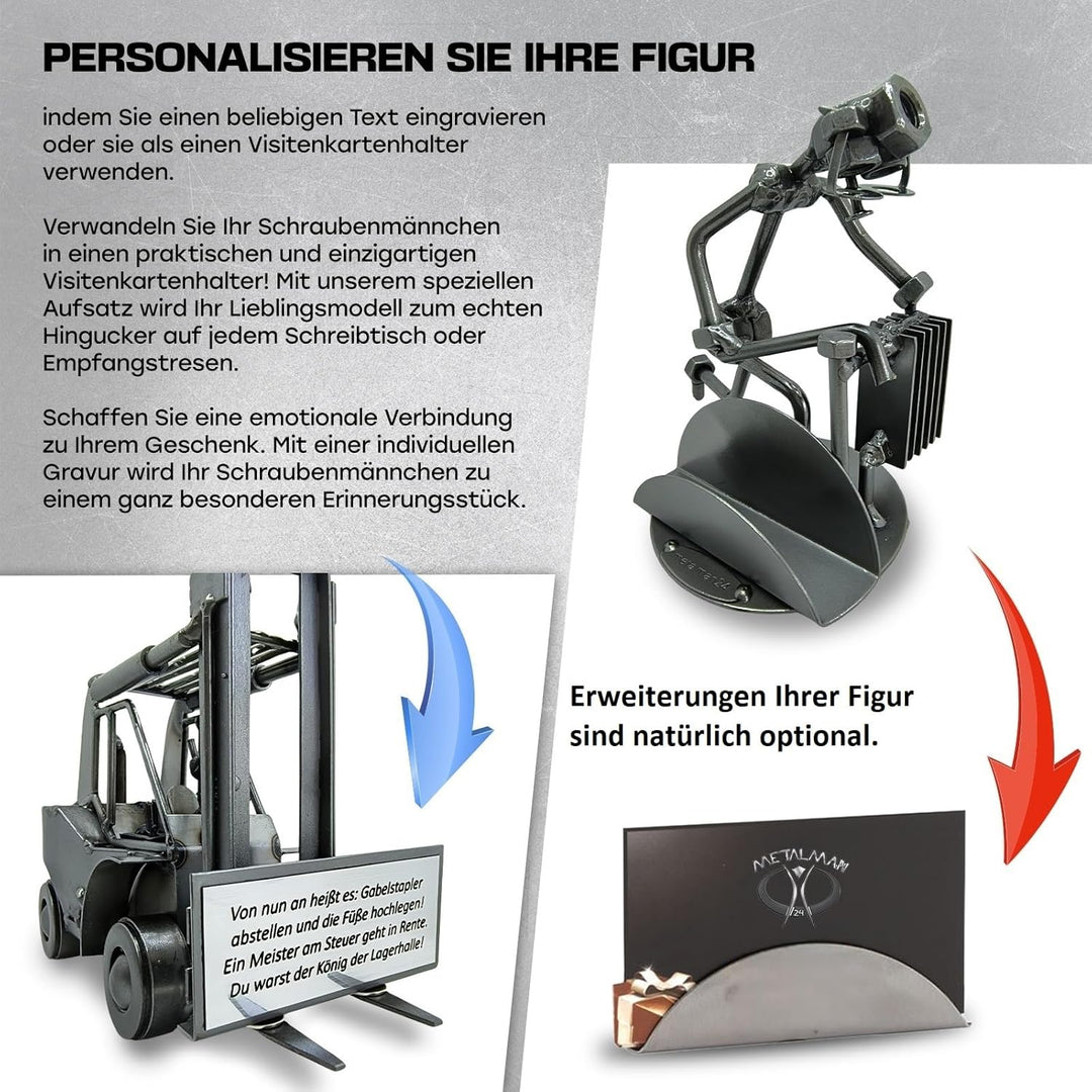 Schraubenmännchen Gleitschirm Landung I Handarbeit I Geschenkidee I Metallfigur I Metallmännchen I S