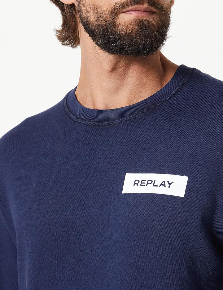 REPLAY Herren Sweatshirt, S 085 Blue