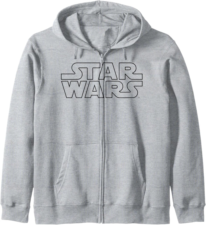 Star Wars Classic Original Straight Up Outline Logo Kapuzenjacke