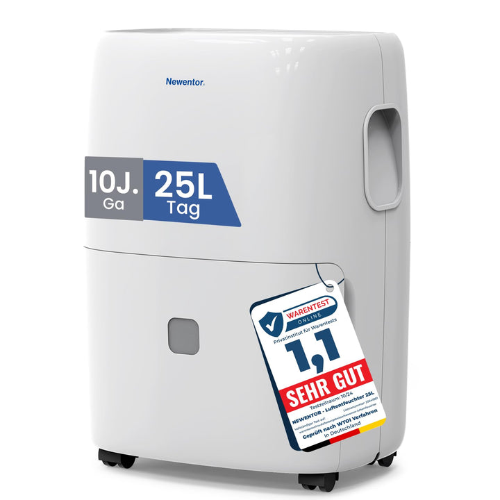 Newentor Luftentfeuchter elektrisch 25L, Entfeuchter elektrisch keller, Raumentfeuchter elektrisch,