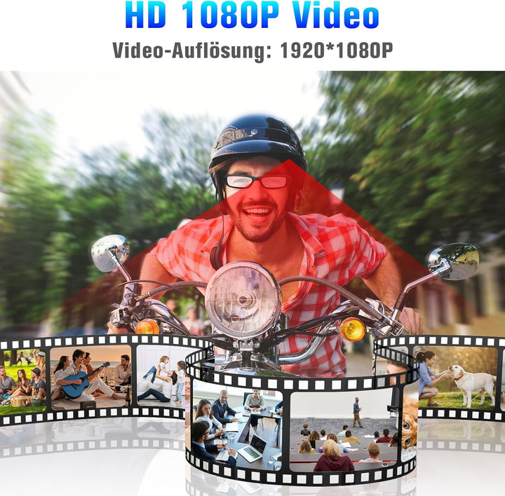 Brillenkamera, Sport-Actionkamera HD-1080P-Brillenvideokamera, Mini-Brillen Kamera, Kleine Videokame