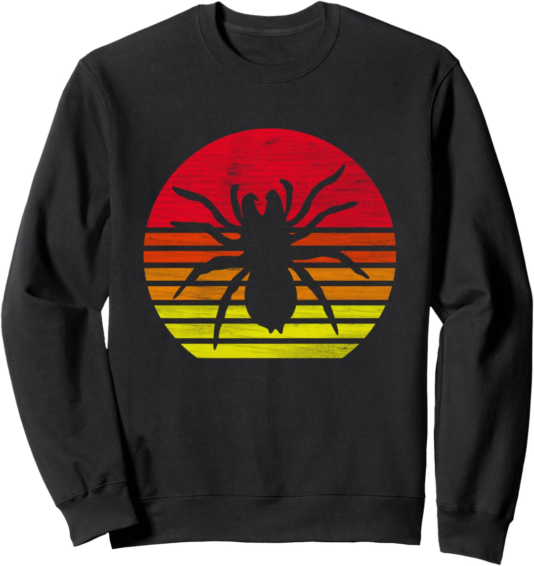 Retro Tarantel Spinne Silhouette Sweatshirt