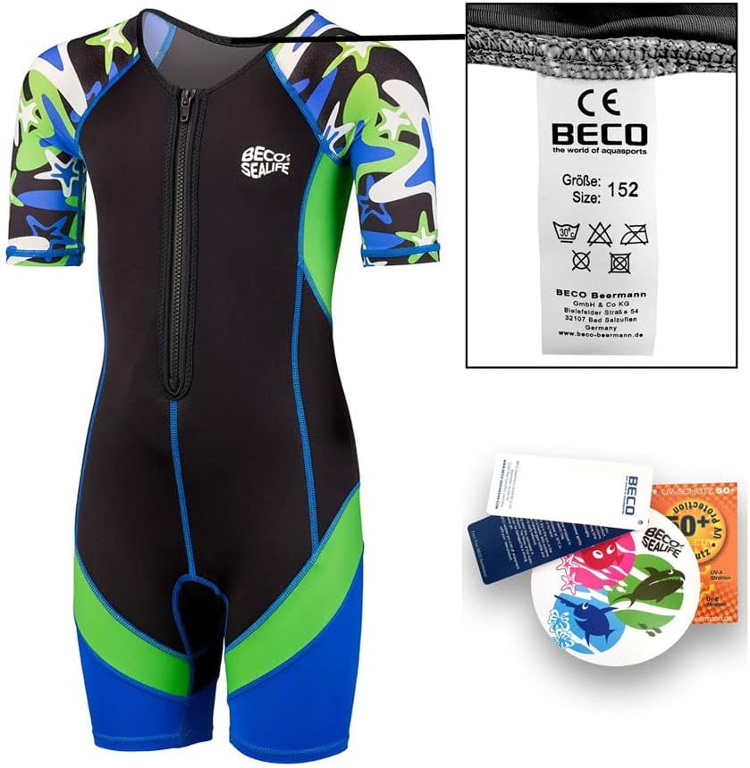 Beco Jungen Badeanzug-5806 Badeanzug 104 Blau/Grün, 104 Blau/Grün