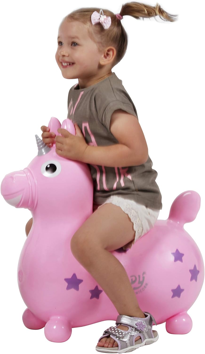 GYMNIC Animal Magic Springer, Einhorn, Pinky, für Kinder – Gleichgewichts- und Koordinationstraining
